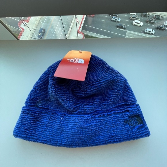 NWT- The North Face Osito Soft Fleece Blue Winter Beanie Hat Cap S/M - Picture 1 of 4